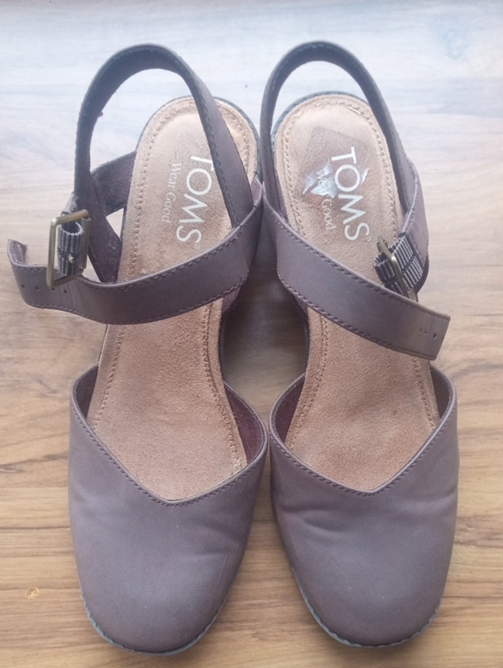 Toms Brown Women’s Slingback Clog Mules